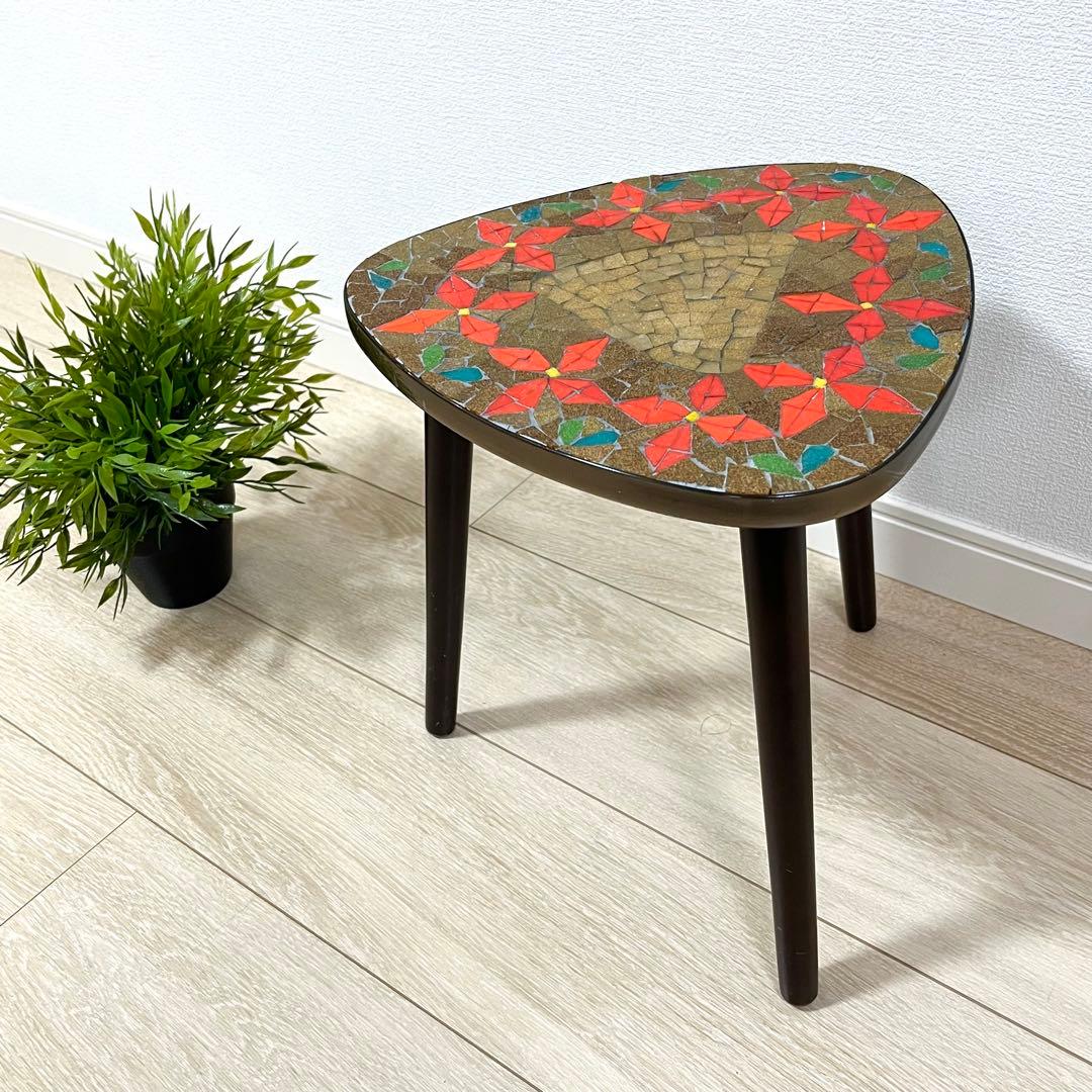 す16【ビンテージ】レトロデザインがかわいいタイルテーブル Japan SWITCH（スウィッチ） スイッチ マジョリカ タイル テーブル mazyorika