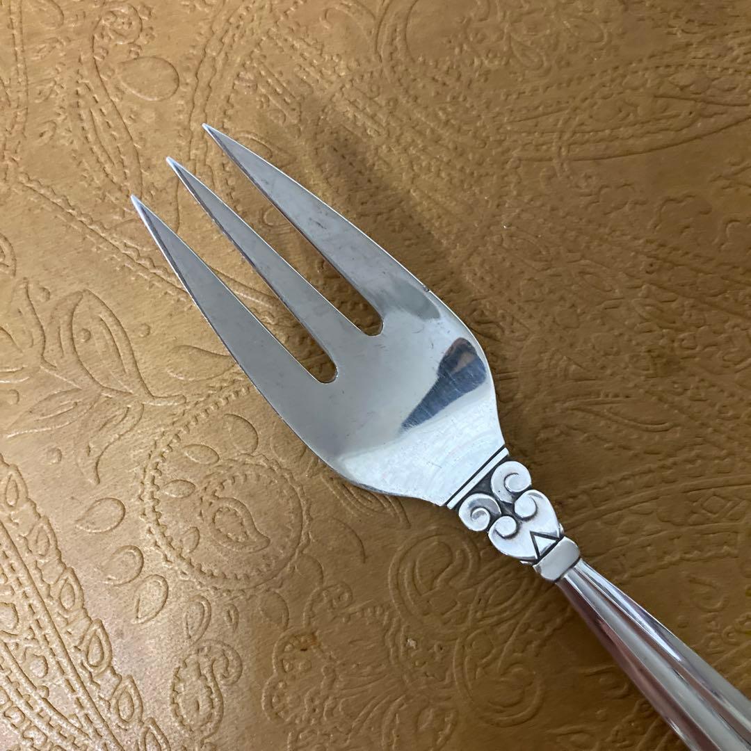 【ジョージジェンセン】純銀/約100g フォーク 16.5cm 2点【エコーン】