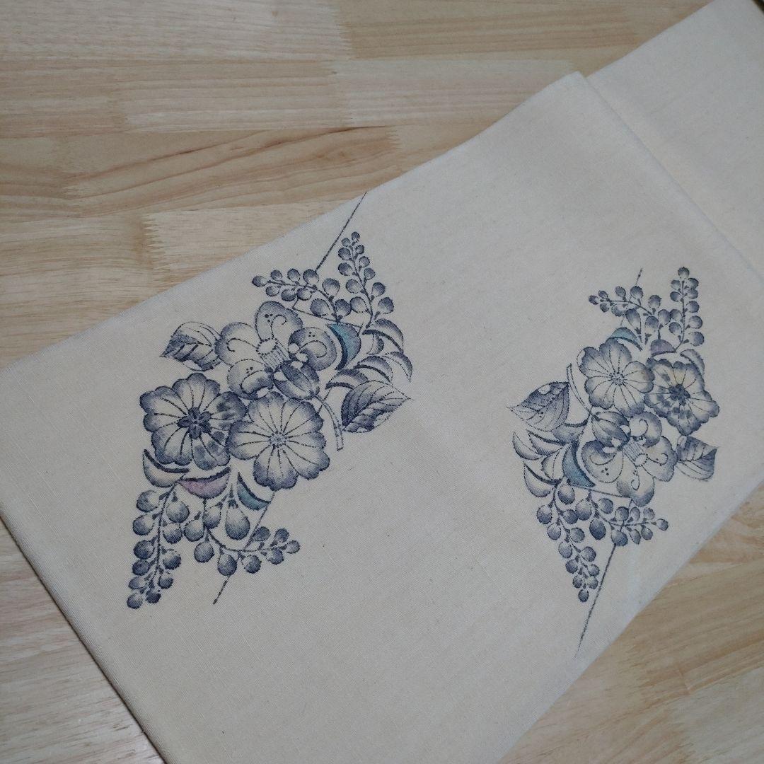 M*様 辻ヶ花♥訳あり格安スタート♥紬♥名古屋帯♥辻が花♥落款作家物