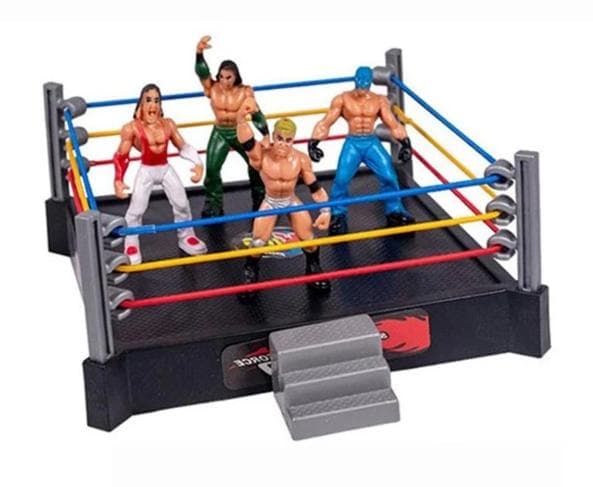 プロレス リング 模型 フィギュア4体 未使用品 b - メルカリ