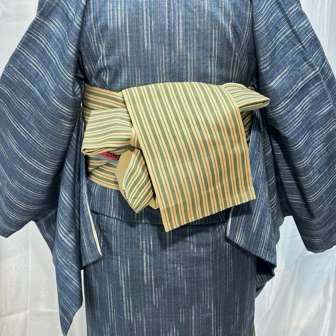 正絹 紬 十日町紬風 小紋 フルセット 着物専門店扱い まるやま フ9988