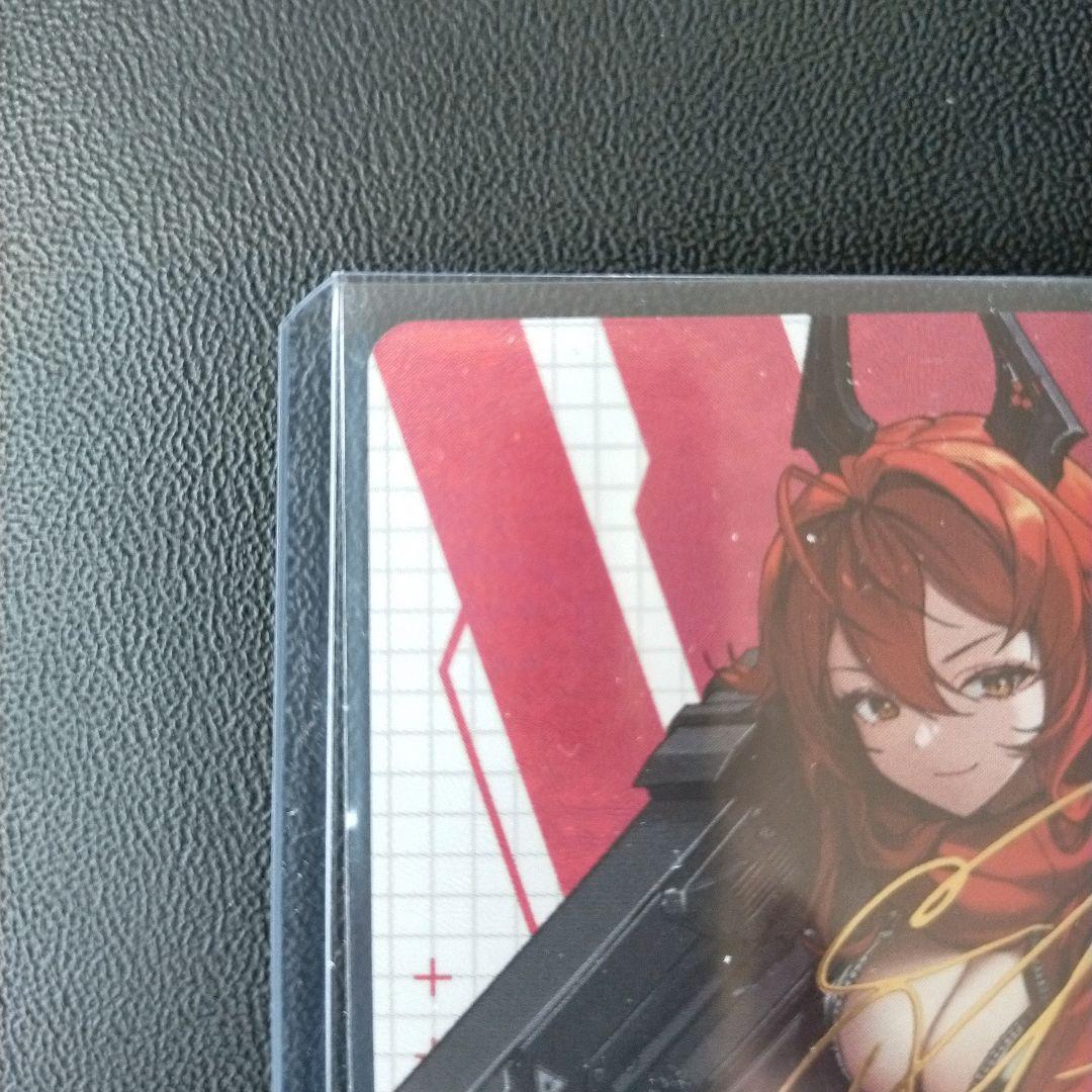 ト*ト様 NIKKE DUEL ENCOUNTER レッドフード 箔押しサインカ - メルカリ