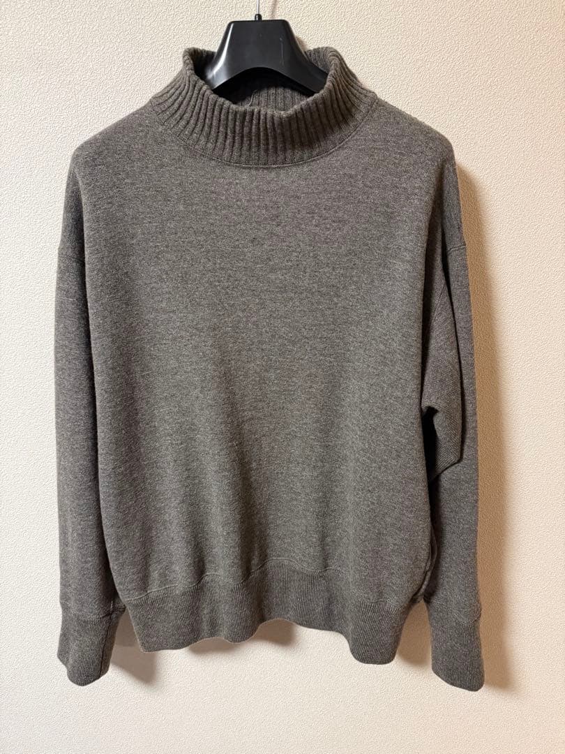 Slopeslow ウールフレンチテリー　スウェット　 L トープ Slopeslow - 【ラスト1点】wool french terry turtle neck sweatshirt