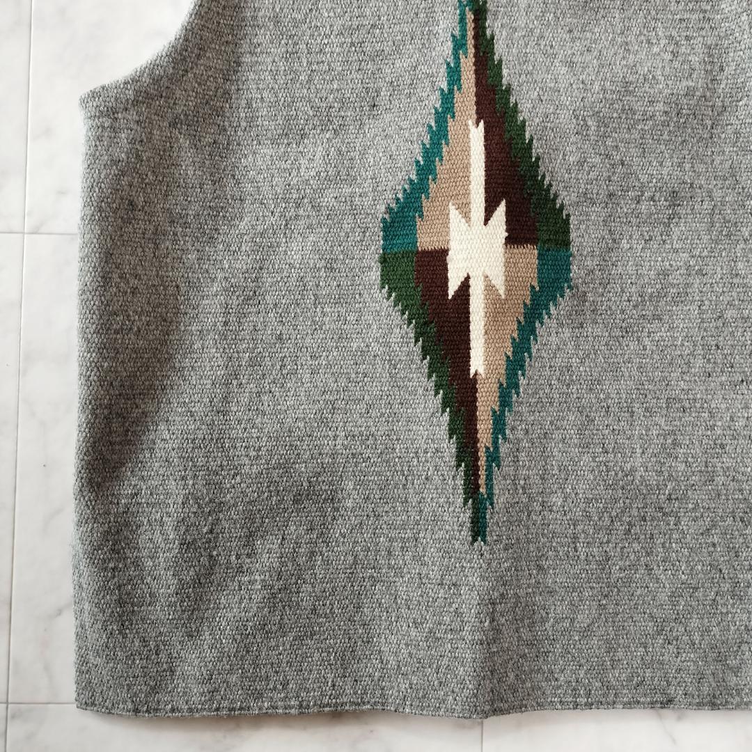 美品 オルテガ 人気カラーグレー 38 スクエアフロントチマヨベスト