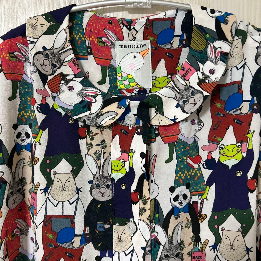 マンナインmannine ワンピース 半袖 新品未使用❣️ - メルカリ