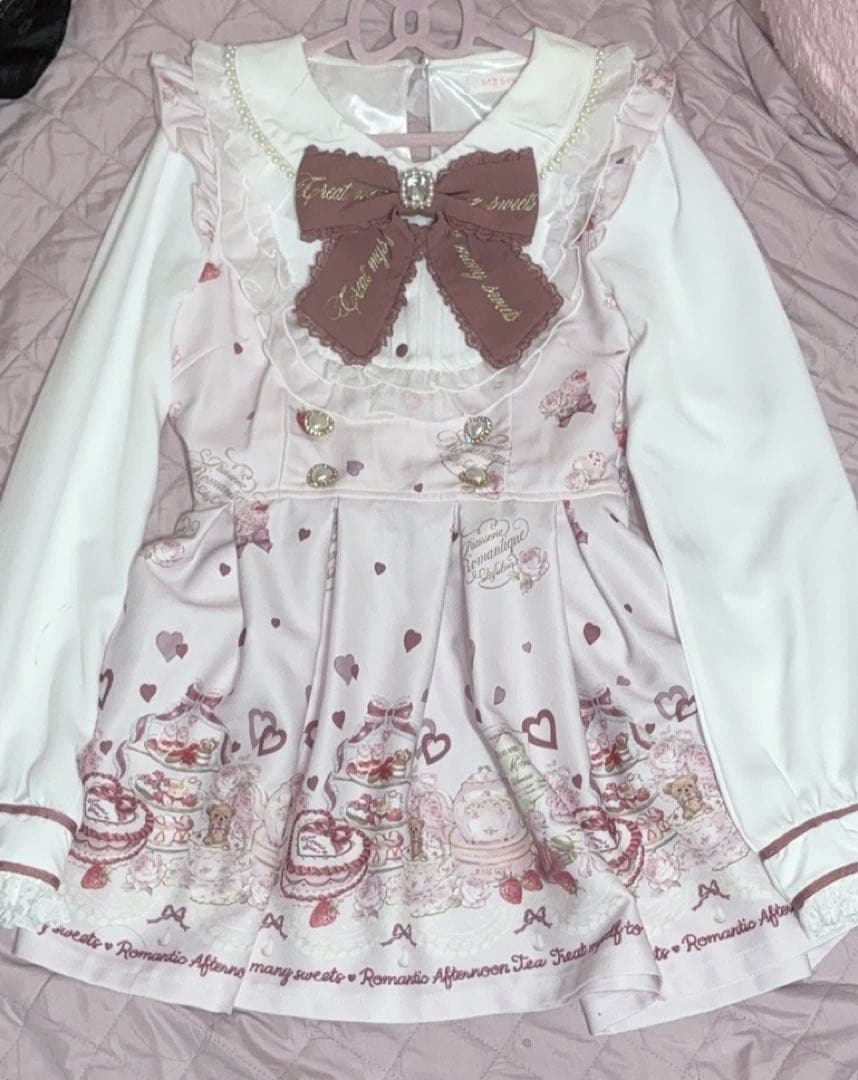 Many Hearts Afternoontea柄セットアップ(LIZLISA) - メルカリ