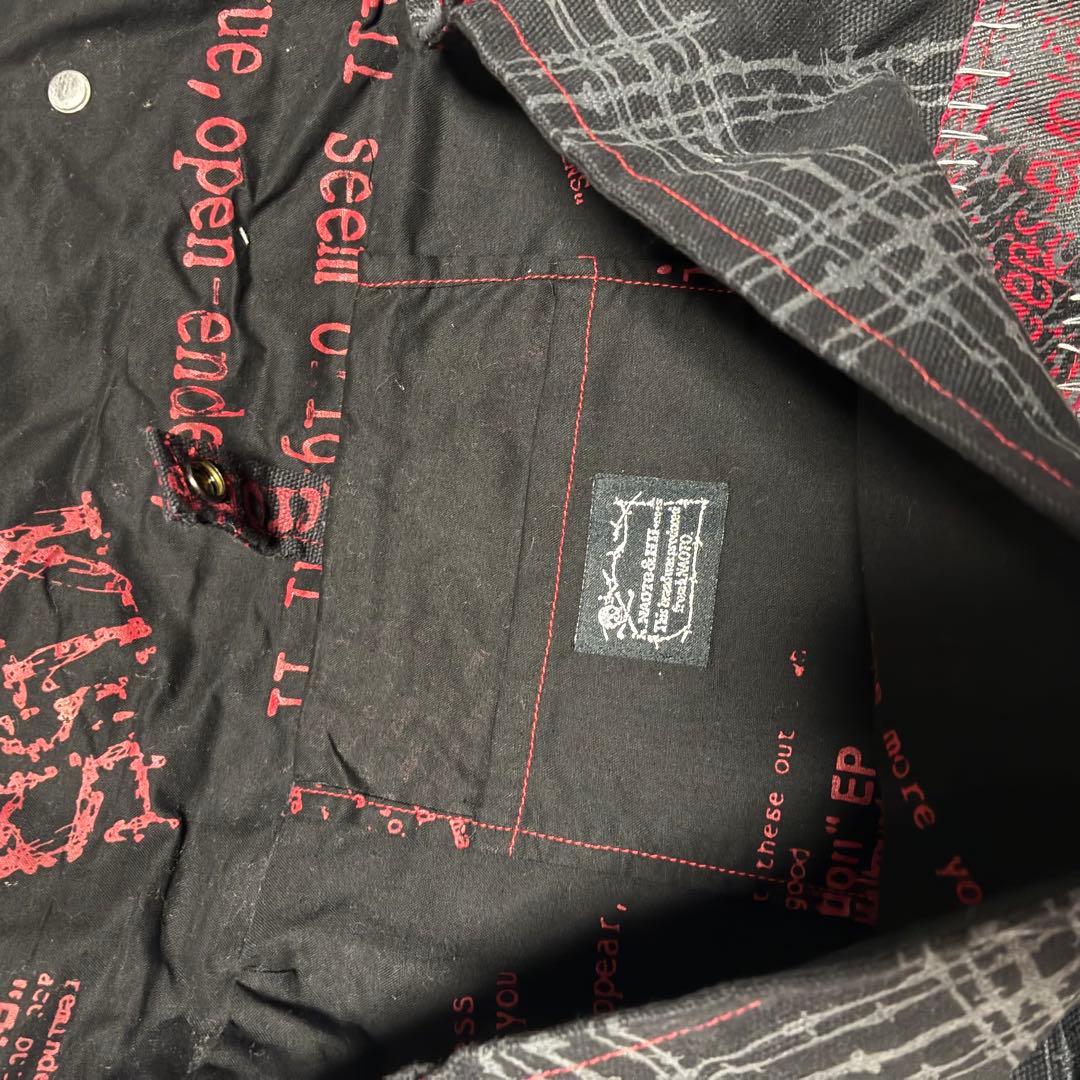 専用h.NAOTO パンク ロック ショルダーバッグ 赤 黒 レッド ブラ