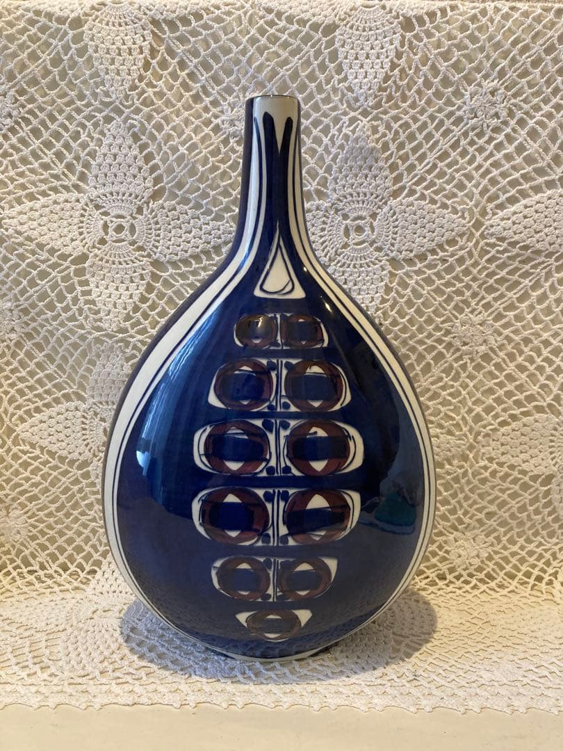 ロイヤルコペンハーゲンFAJANCE（ファイアンス）シリーズ　花瓶高さ27cm ロイヤルコペンハーゲン Fajance 花瓶 ヴィンテージ