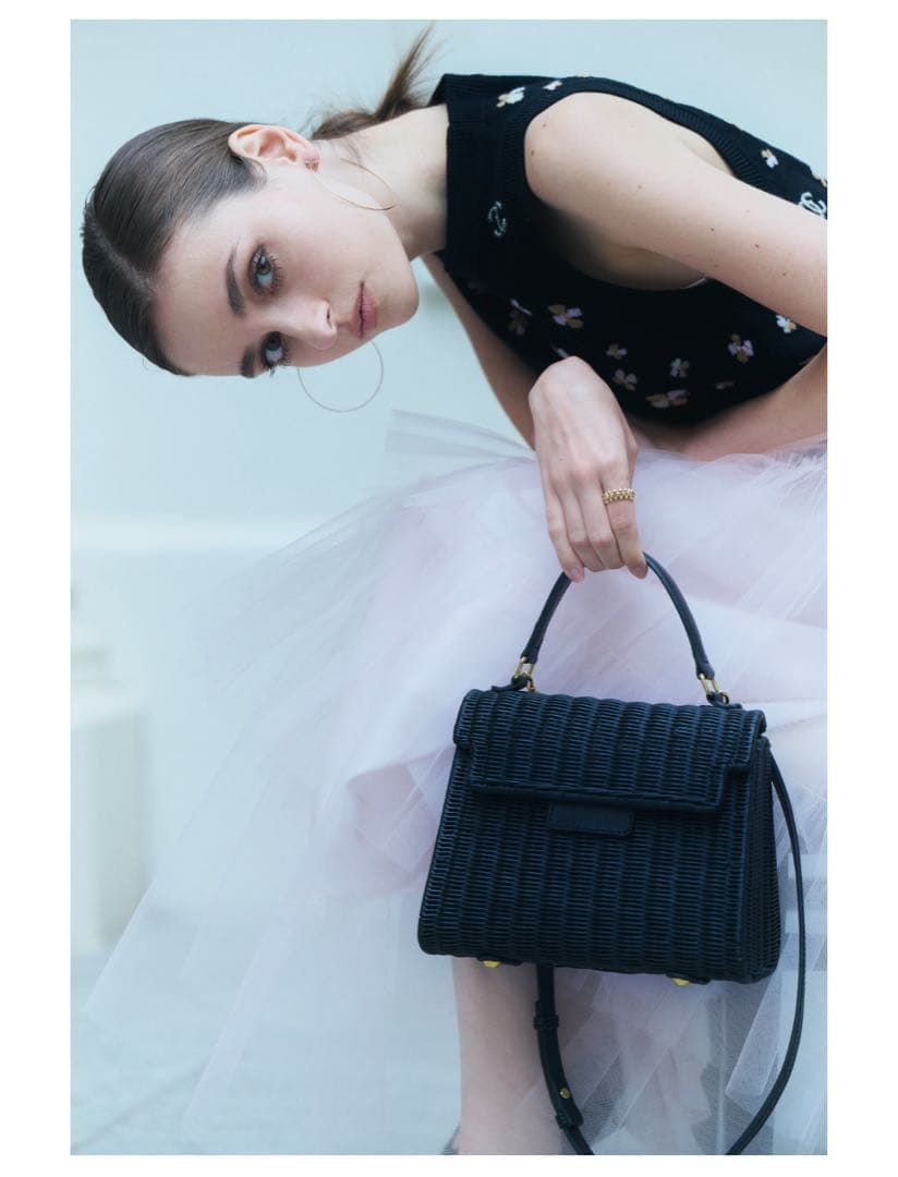 【新品】Bluelea レザーラタンバッグ Black ラタンバッグ | バッグ | NOELA OFFICIAL WEB STORE