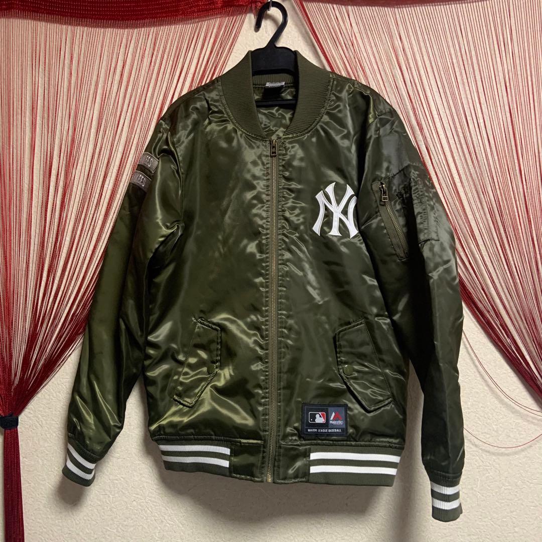 マジェスティック MLB ニューヨークヤンキース MA-1 ジャケット - メルカリ