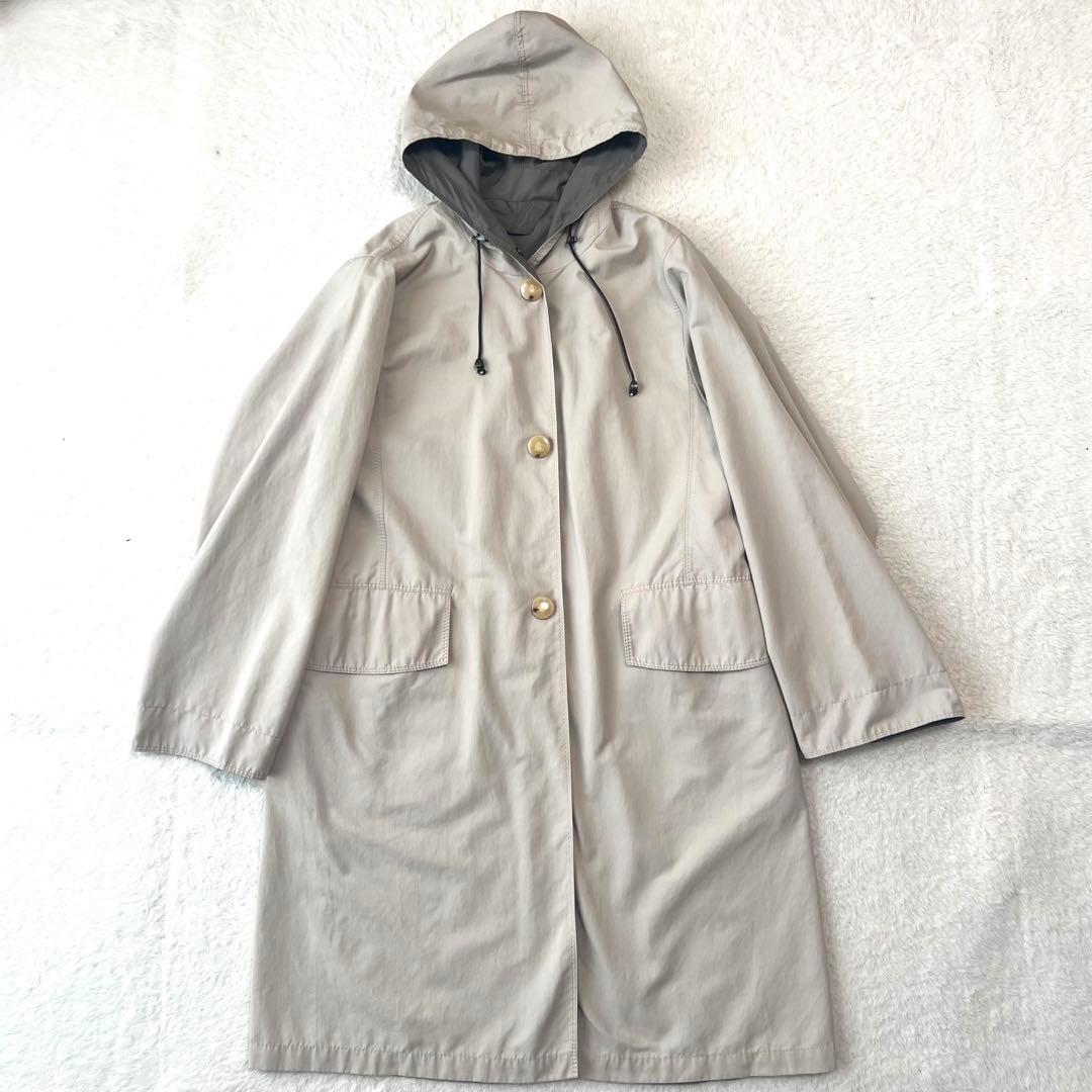 極美品✨マックスマーラ レインコート 撥水加工 リバーシブル 40