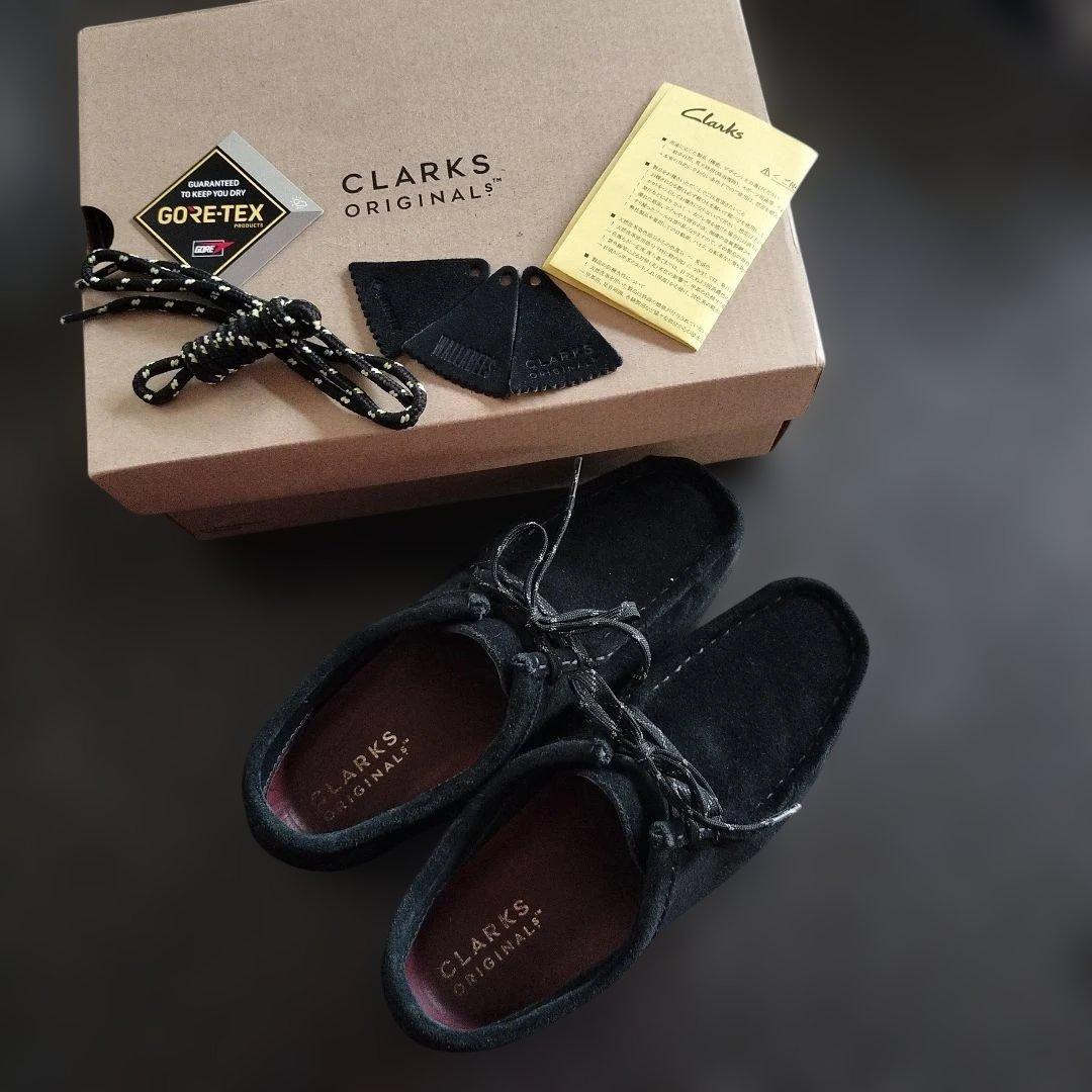 クラークス　ワラビーGORE-TEX Black Sd　５1/2 楽天市場】Clarks クラークス Wallabee GTX ワラビー メンズ