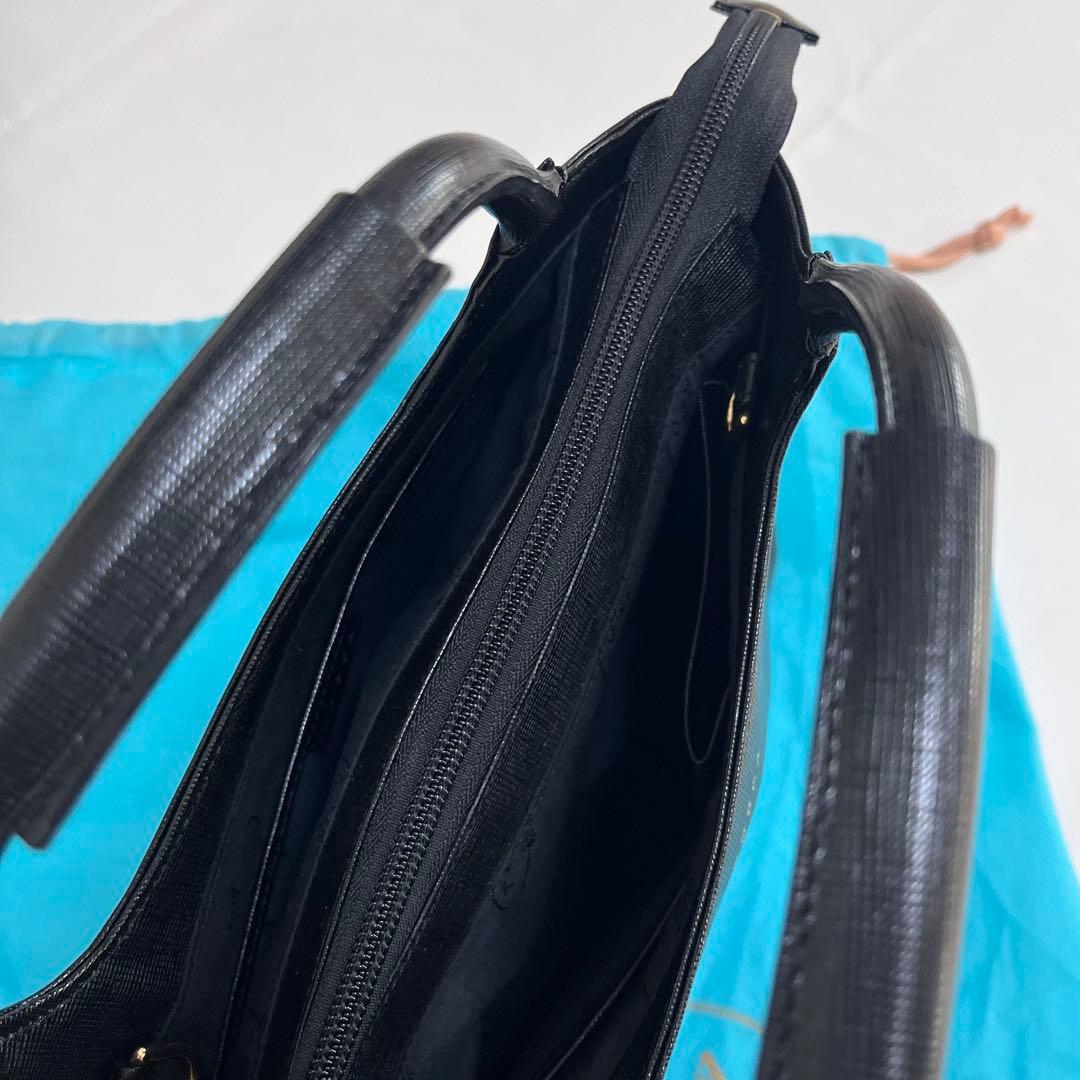 極美品◎TOCCA トッカ 2wayバッグ 黒 フラワーモチーフ ショルダー