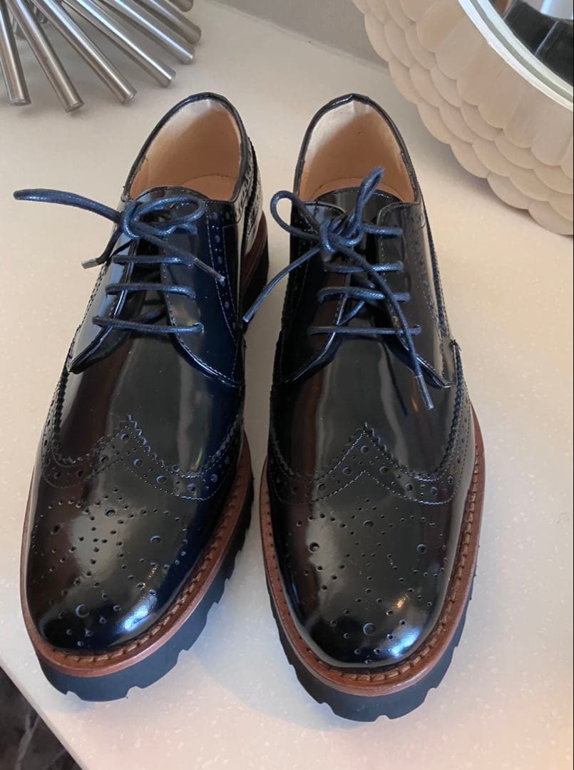 新品　ファビオルスコーニ　レースアップシューズ　38 レディースレースアップ オックスフォードシューズ fabio rusconi」の