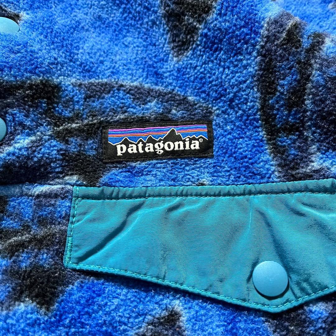 パタゴニア シンチラ スナップT フリース ブルー 魚柄 Sサイズ - メルカリ