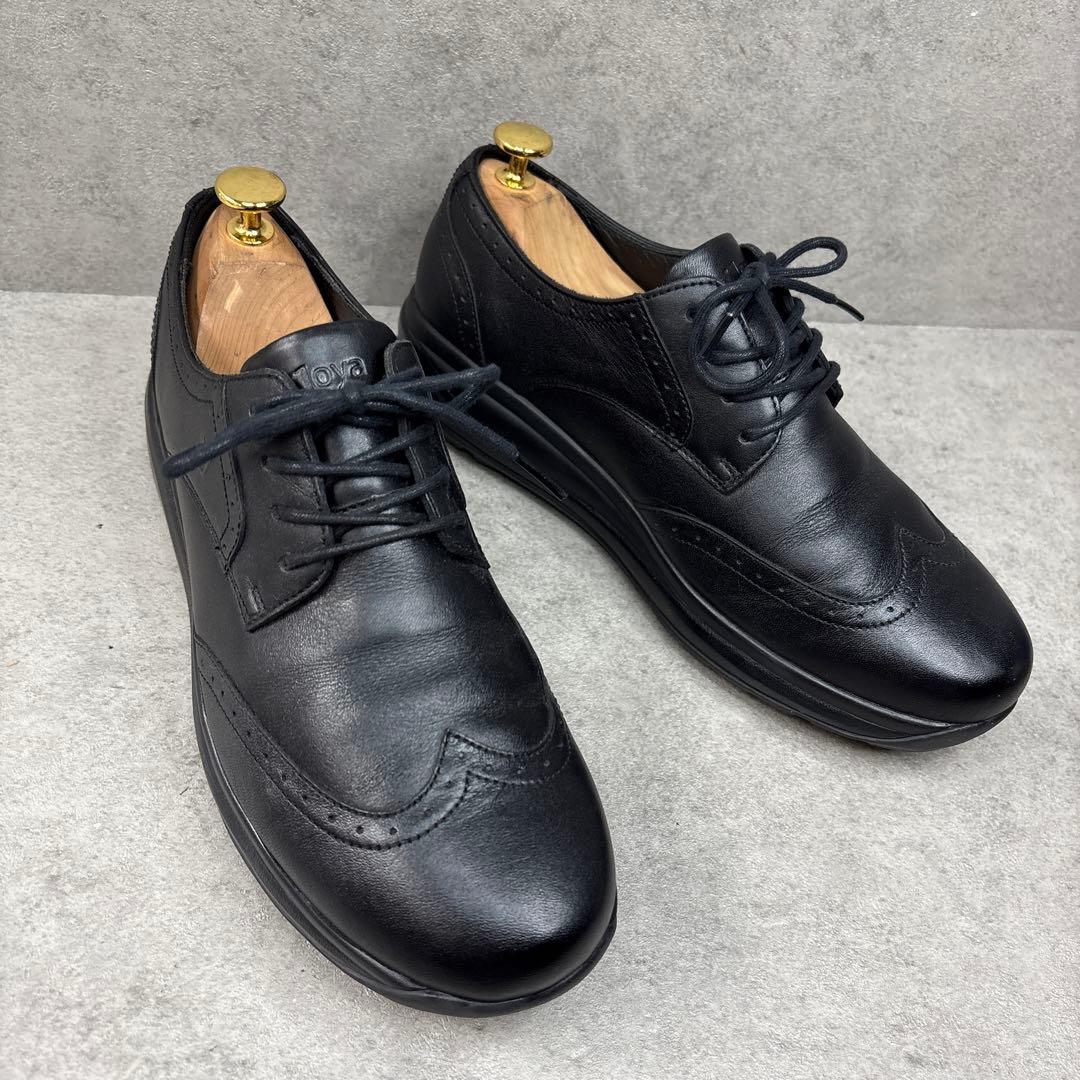 未使用級！Joya ジョーヤ ウィングチップ コンフォート 厚底レザーシューズ