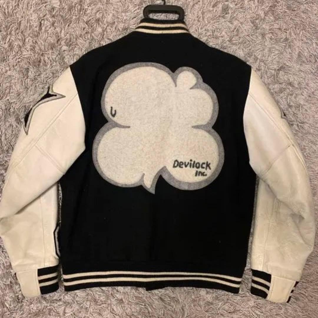 devilock スタジャン デビロック 袖レザー - メルカリ