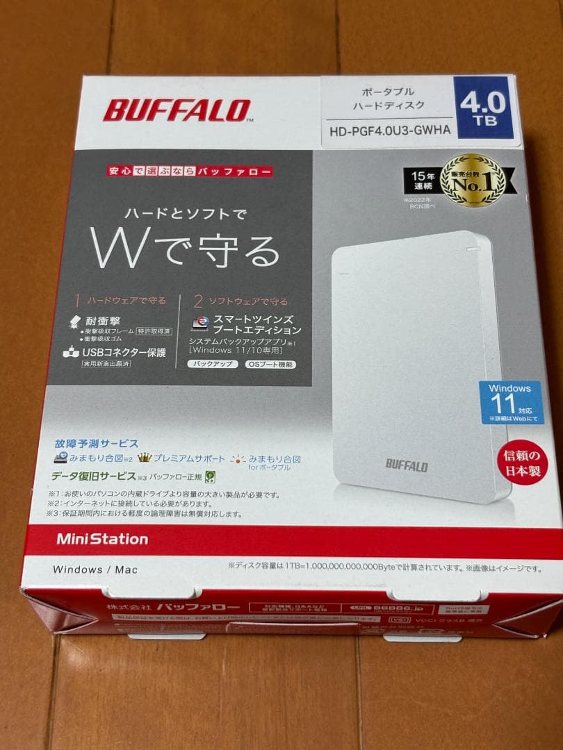 新品未使用】BUFFALO ポータブルHDD 4TB - メルカリ
