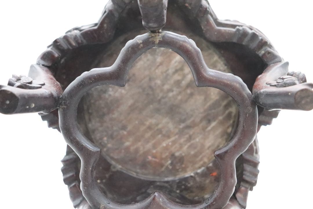 中国 梅彫 大理石嵌唐木花台 茶道具 送料込み260113 - メルカリ