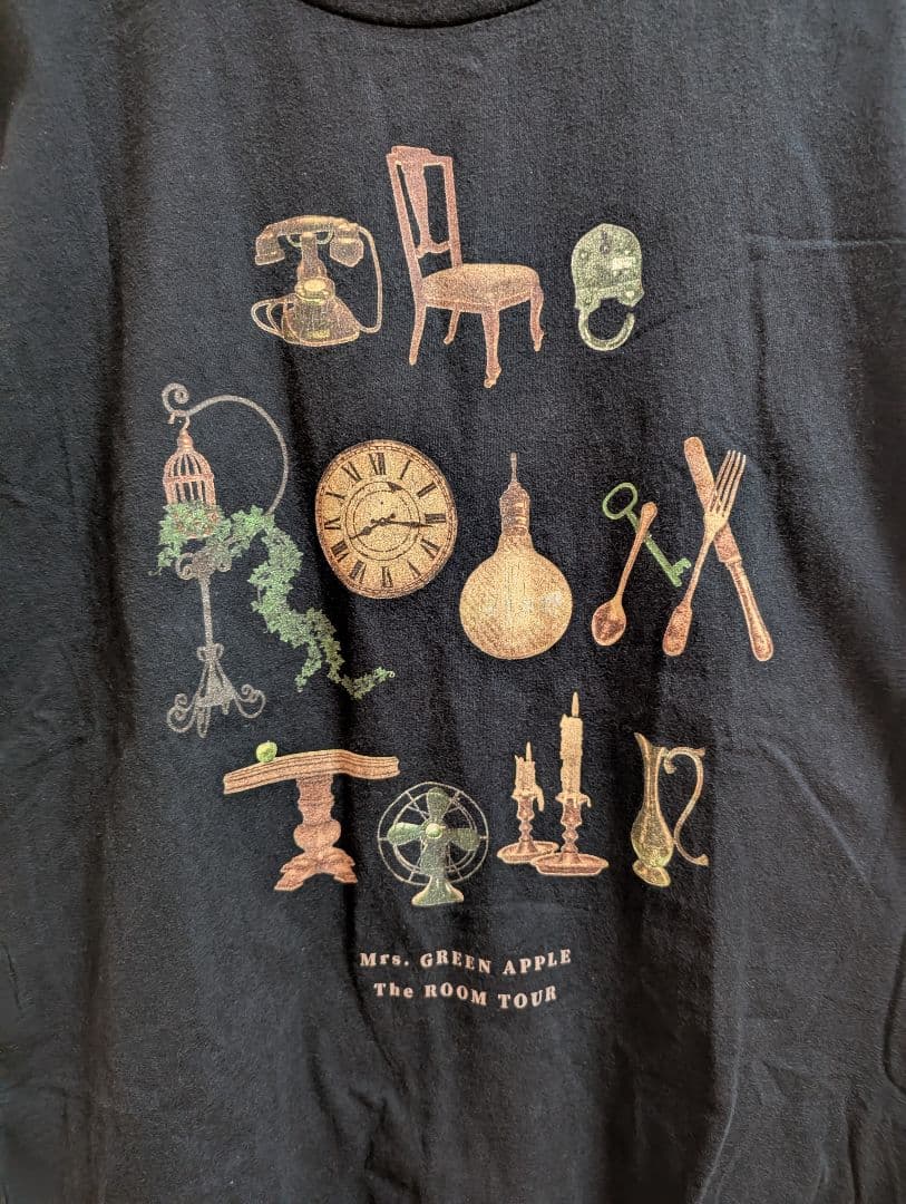 Mrs. GREEN APPLE The ROOM TOUR Tシャツ ブラック - メルカリ