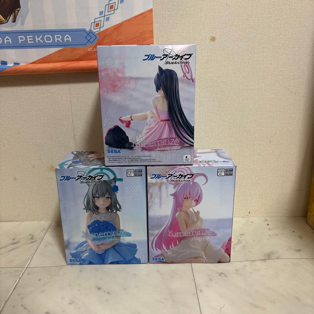 ブルーアーカイブ Yumemirize シロコ ホシノ セリカ フィギュアセット