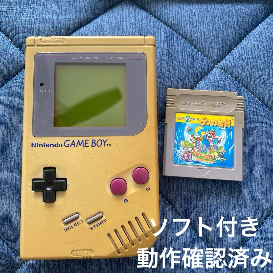 初代ゲームボーイ本体 マリオランド6つの金貨 ソフト付き - メルカリ