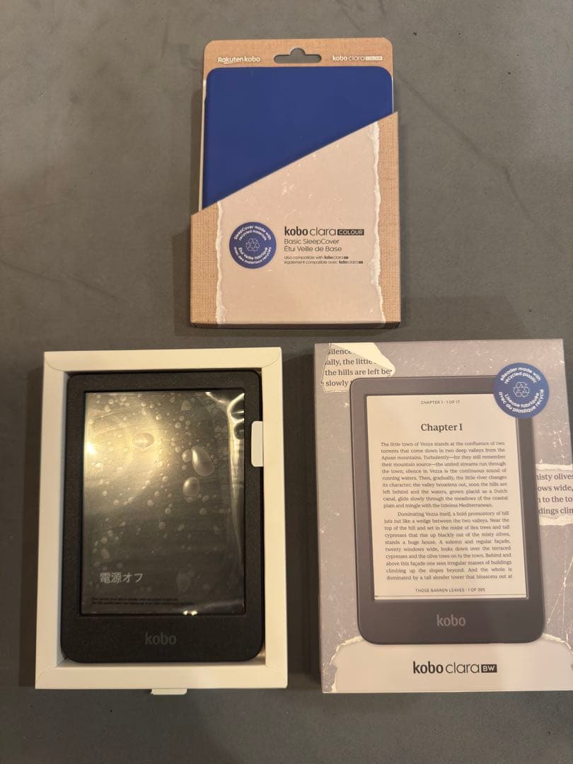 Kobo Clara BW 6インチ 16GB カバー付き 30分使用 電子書籍 楽天 N367-KJ-WH-S-CK Kobo Clara Colour 電子書籍リーダー 6インチ