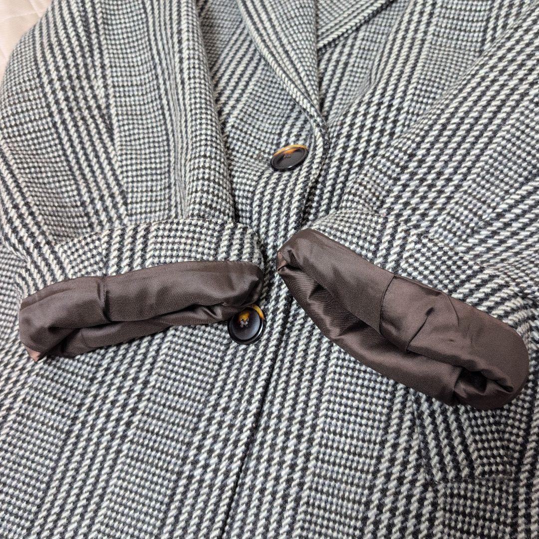 ジャーナルスタンダードレリューム ダブルカラー チェックコート