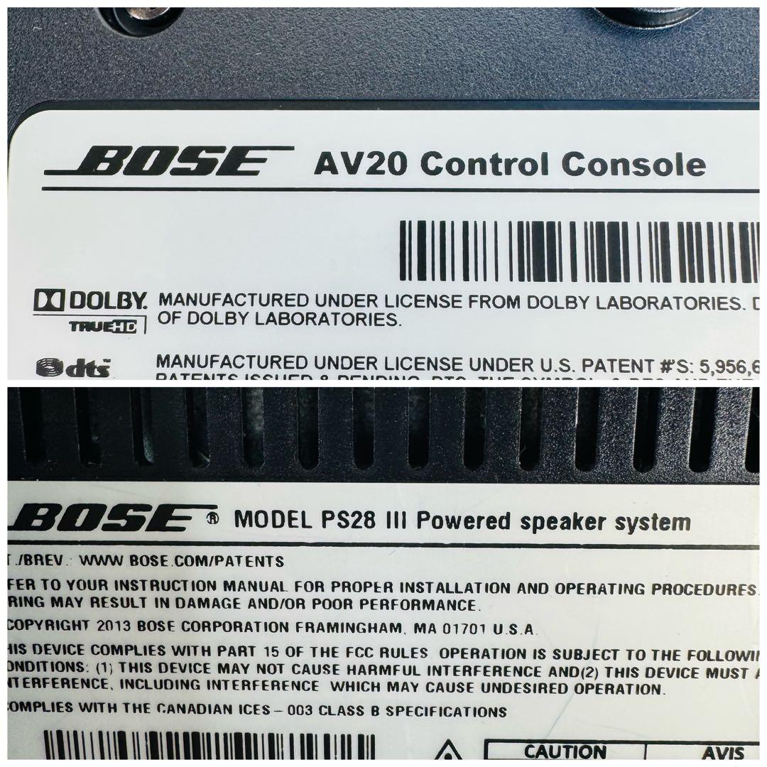 BOSE　Lifestyle T20　5.1ch　AV20　PS28Ⅲ　リモコン