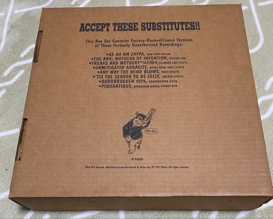 Frank Zappa Beat the Boots! 8種類 レコードセット - メルカリ