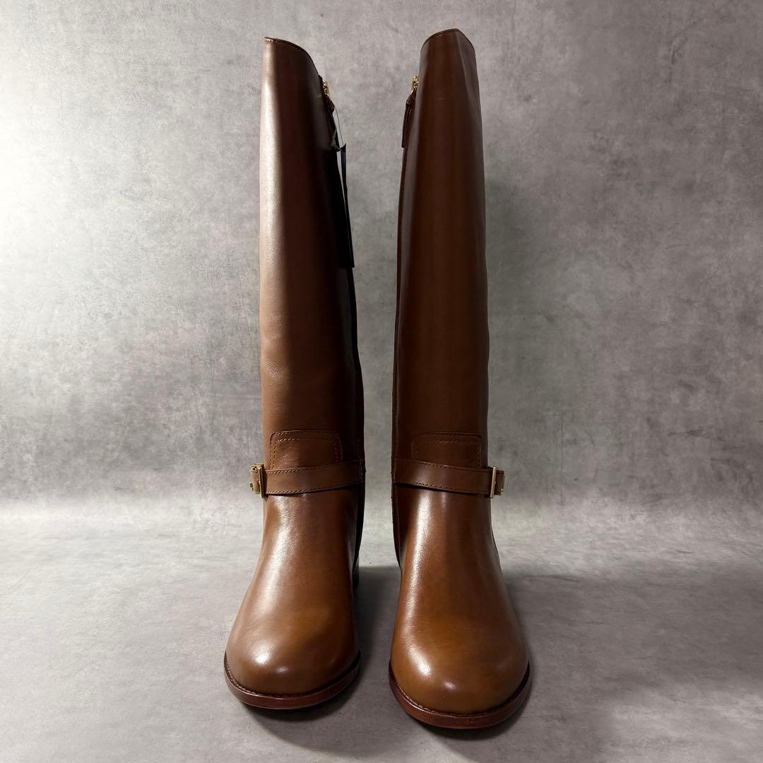 新品✨LAUREN ラルフローレン Brooke Tall 本革 ロングブーツ - メルカリ