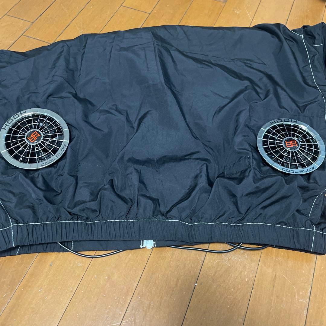 空調服 HOOH 村上被服 4L 半袖 バッテリー ブラック
