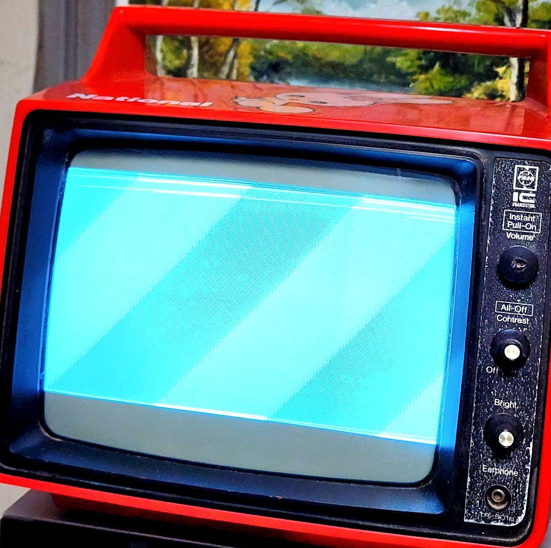 昭和レトロ】レトロポップ/小型白黒テレビ - メルカリ