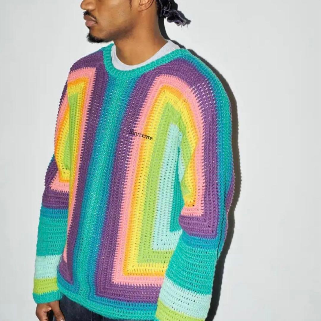 Supreme Hand Crocheted Sweater - メルカリ