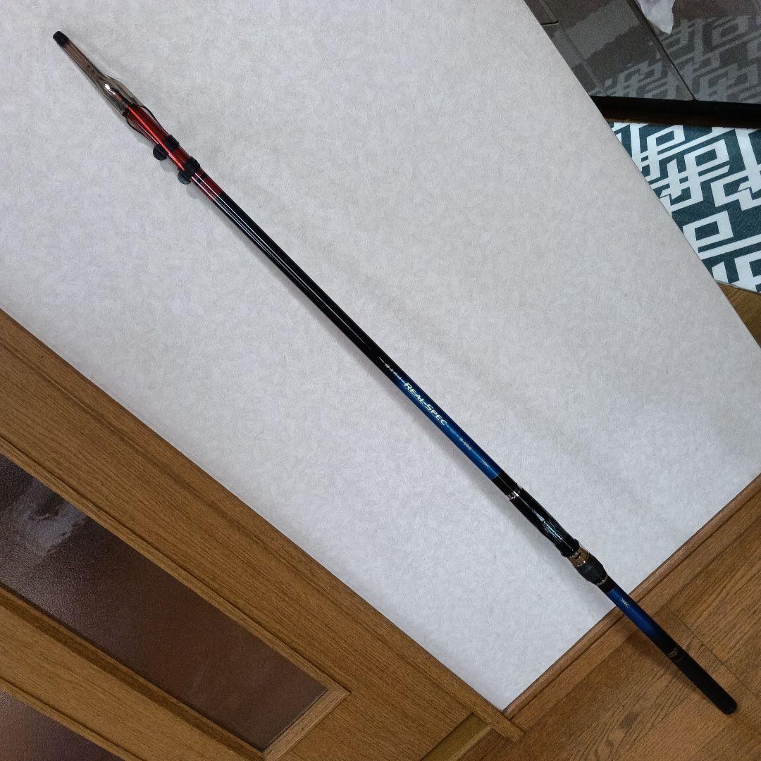 がまかつ 海上釣り堀ロッド リアルスペック H400 超美品 カセ イカダ