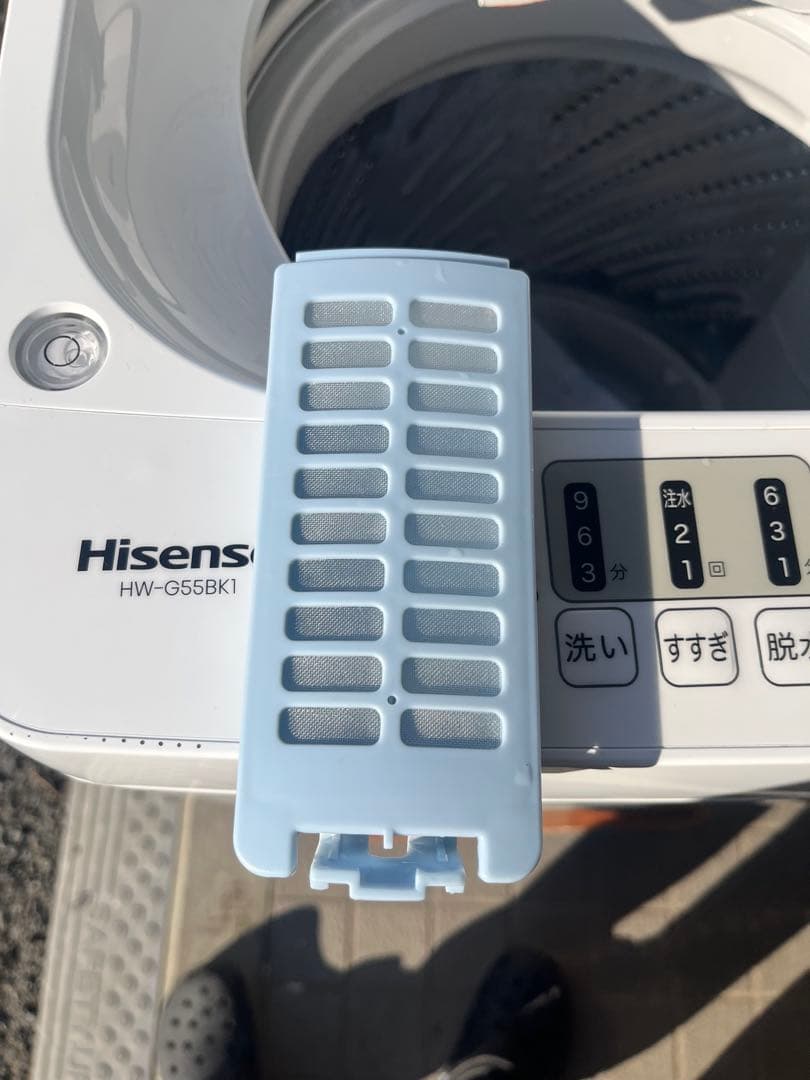 洗濯機 ハイセンス 2024年 HWG55BK1 5.5kg 全自動 美品◇