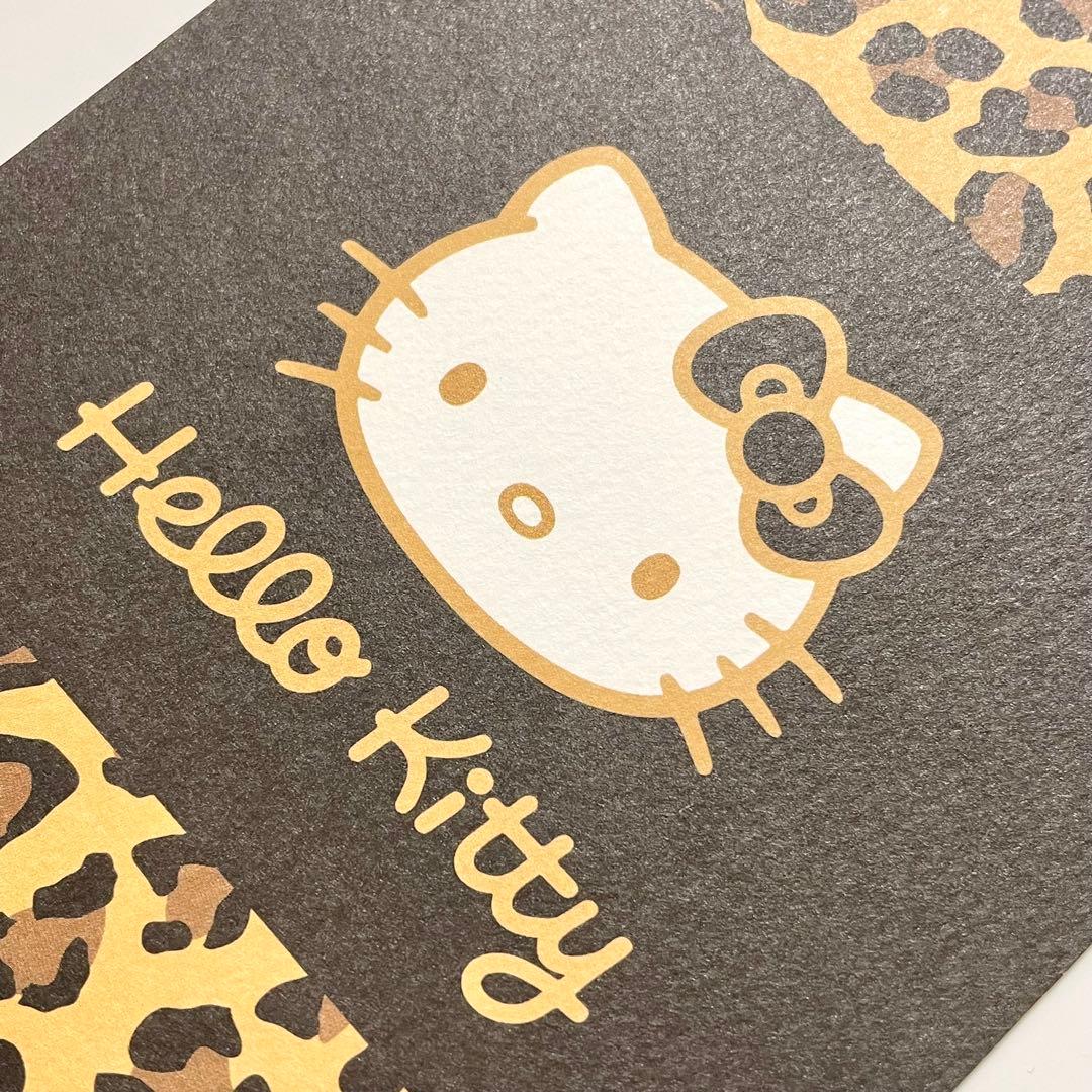 匿名】ハローキティ展 ポストカード ヒョウ柄 ハイビスカス - メルカリ