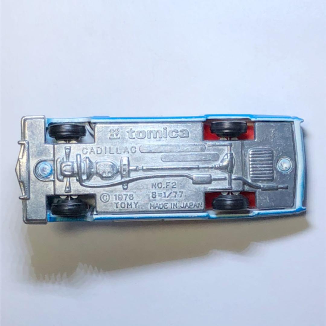 絶版トミカ 青箱 No.F2 キャデラック ポリスカー 1976年 日本製 希少