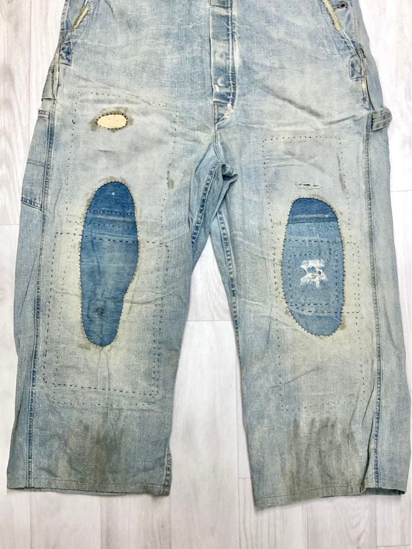 RRL ダブルアールエル オーバーオール リペアダメージ加工 ラルフ