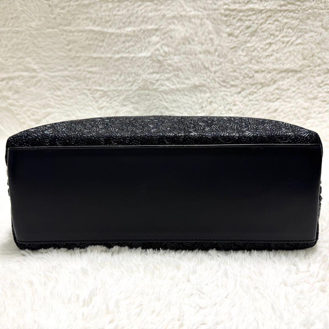 専用】高級 印傳の山本 ラウンドファスナー ハンドバッグ 葡萄柄 和装