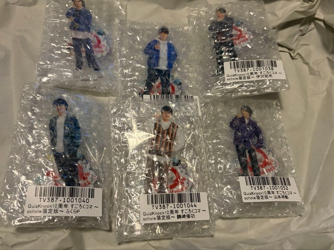 QuizKnock 10周年 すごろくコマ スコレー限定版6種　アクリルスタンド オリジナルグッズ第2弾の発売が決定しました！ | QuizKnock10周年