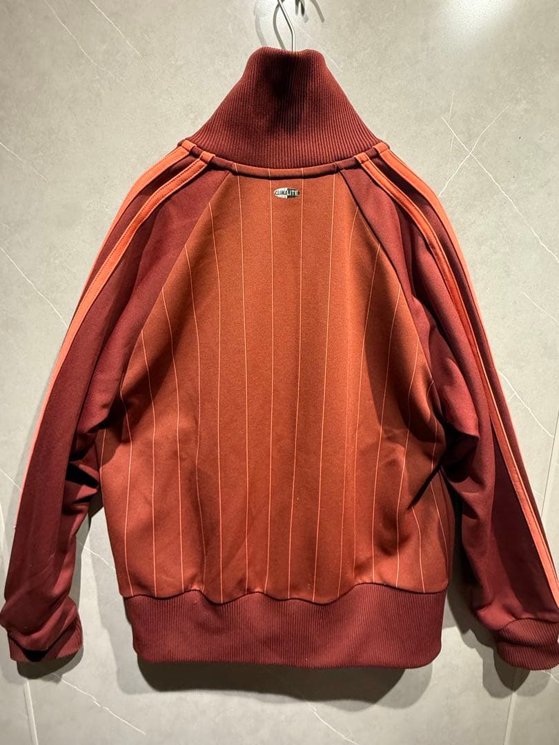 希少 adidas アディダス トラックジャケット 茶×オレンジ ピン