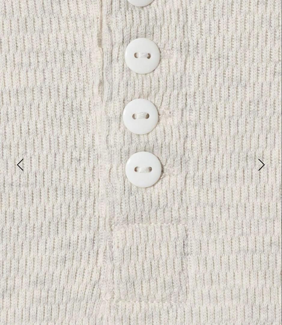 FAITH MILLS for 6 THERMAL HENRY PULLOVER - メルカリ