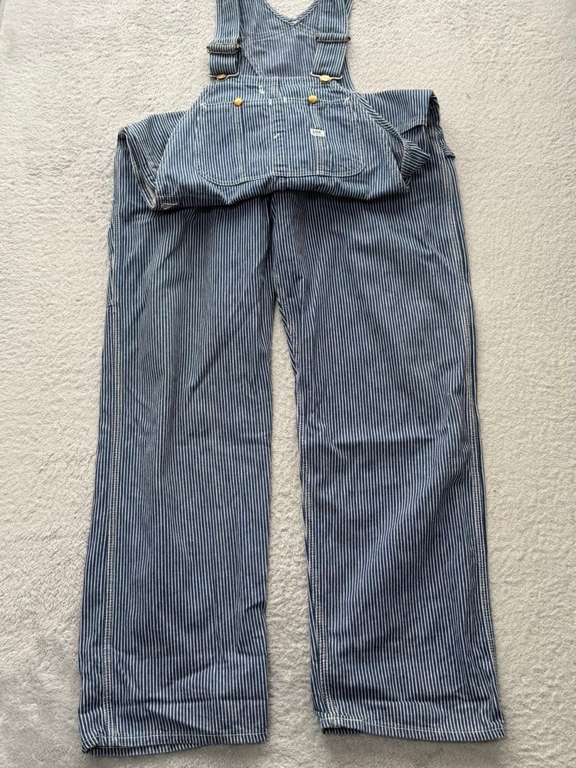 Lee 70's ヒッコリーストライプ オーバーオール L位 ユニオンチケット付 Lee オーバーオール ヒッコリー ストライプ ユニオンチケット UNION