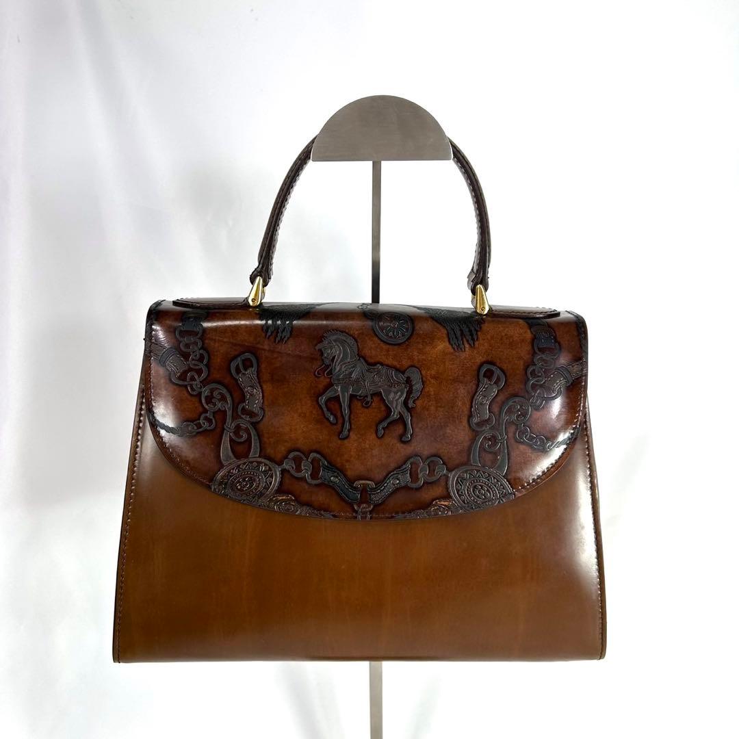 クリスチャンフローレンス ハンドバッグ 馬柄 斎藤飛鳥 高級 - メルカリ