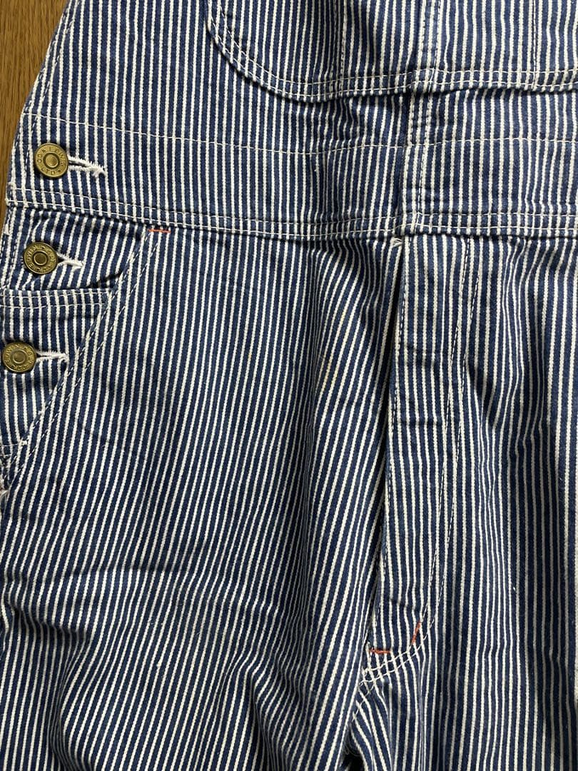 希少！80s ヴィンテージ EDWIN ヒッコリー オーバーオール L - メルカリ