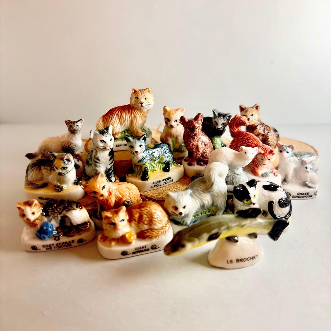 猫のフェーブ フェーヴ 陶器 置物 ミニチュア フランス製 - メルカリ