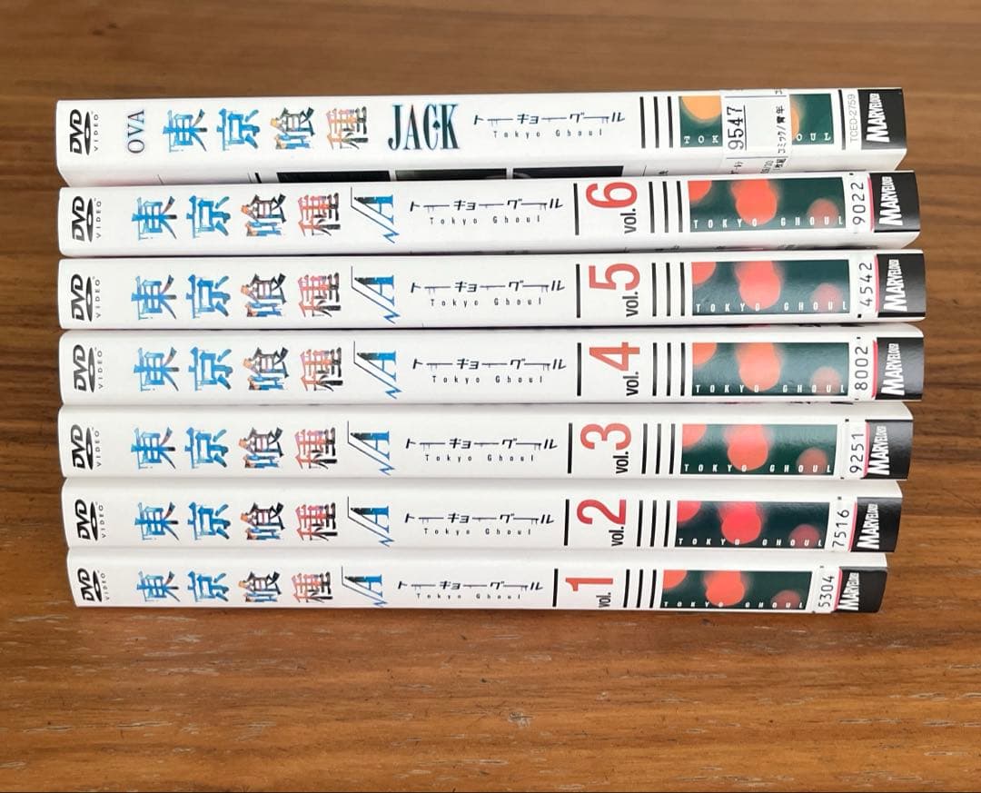東京喰種 全6巻＋東京喰種√A 全6巻＋JACK （OVA）DVD 13枚セット