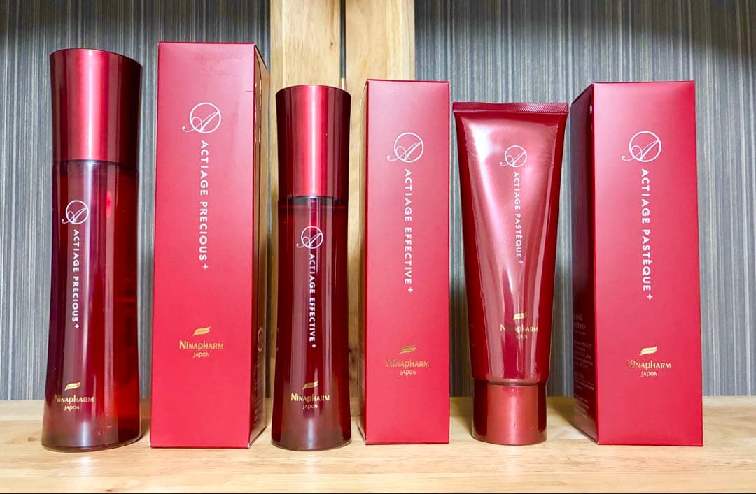ニナファーム 赤シリーズ アクティアージュ3点セット 化粧水・美容液