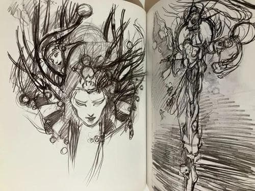 レア 天野喜孝イラスト「魔笛」初版本 帯付き ファンタジー アート